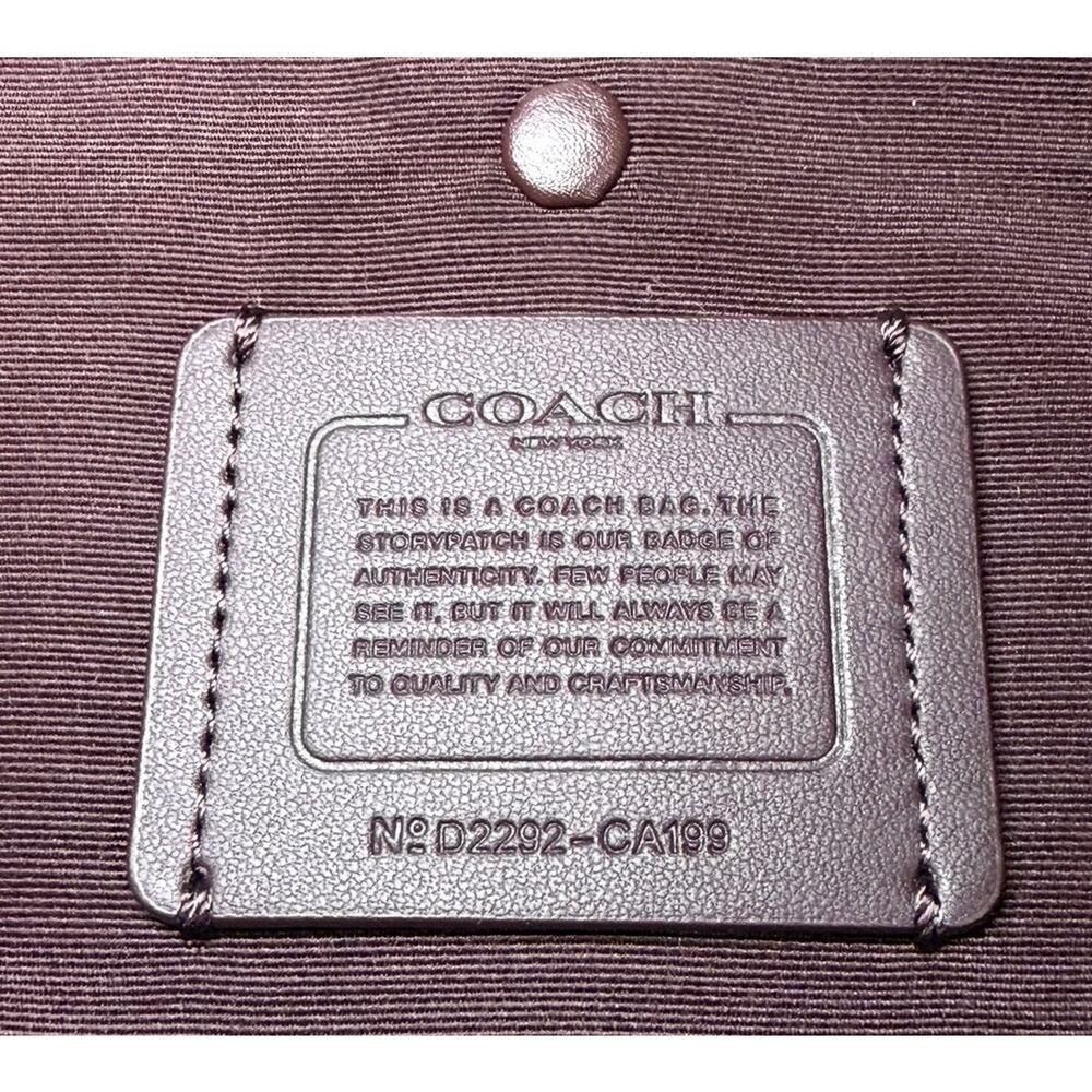 Coach CA199 Laser Cut Mini City Tote Bag - Picture 9 of 10